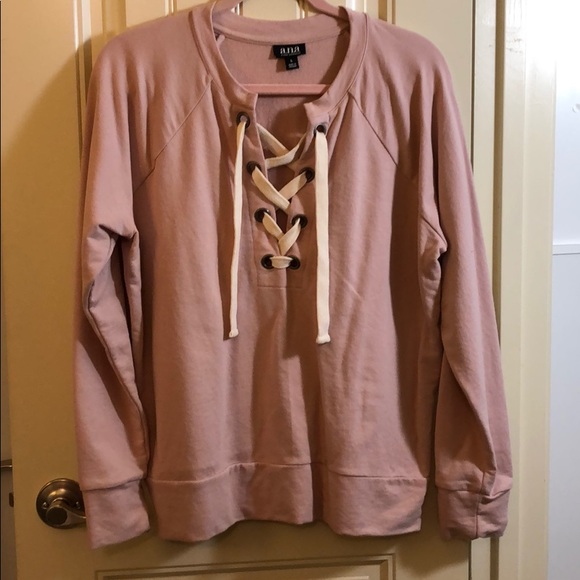 a.n.a Tops - Blush colored sweatshirt pullover